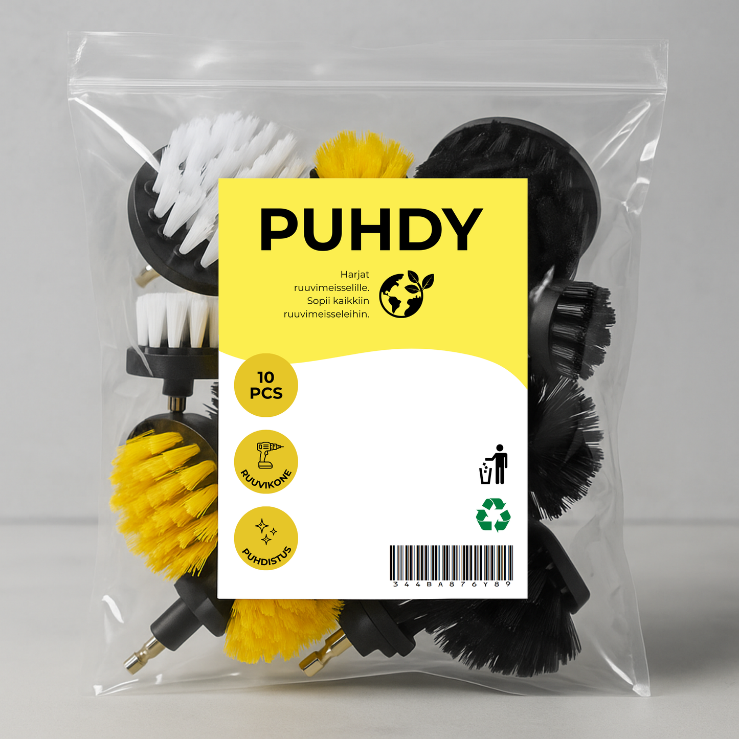 Puhdistusharja Mix Paketti